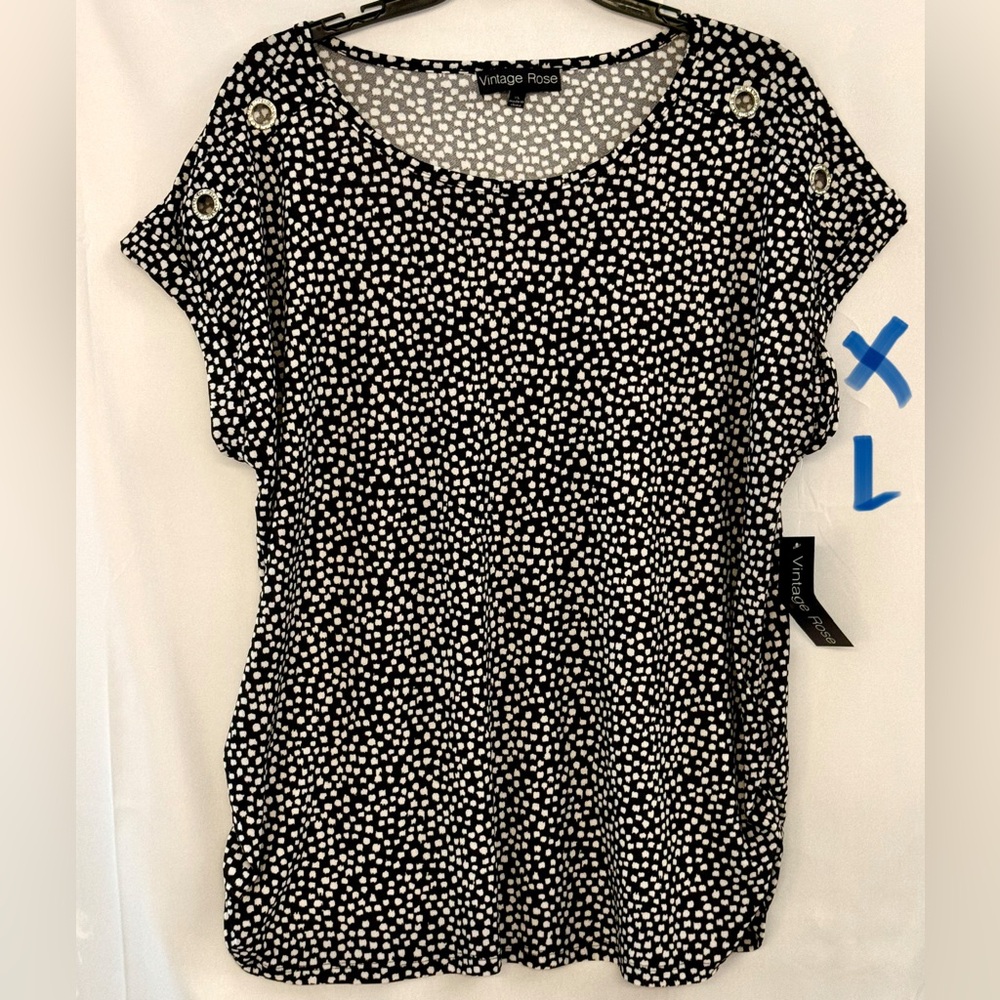 Vintage Polka Dot Women's Top - Picture 1 of 2